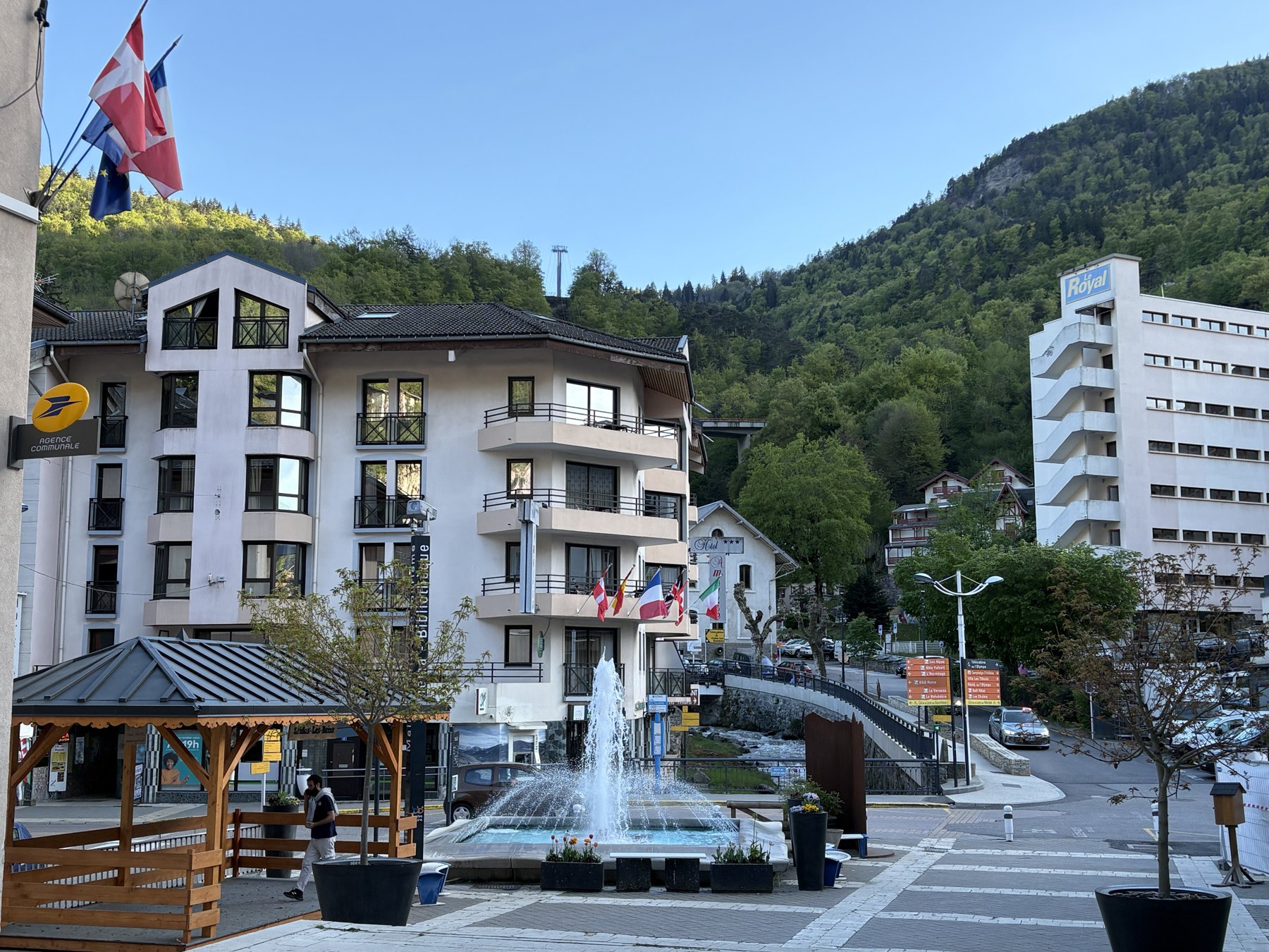 Centrum van Brides-les-Bains