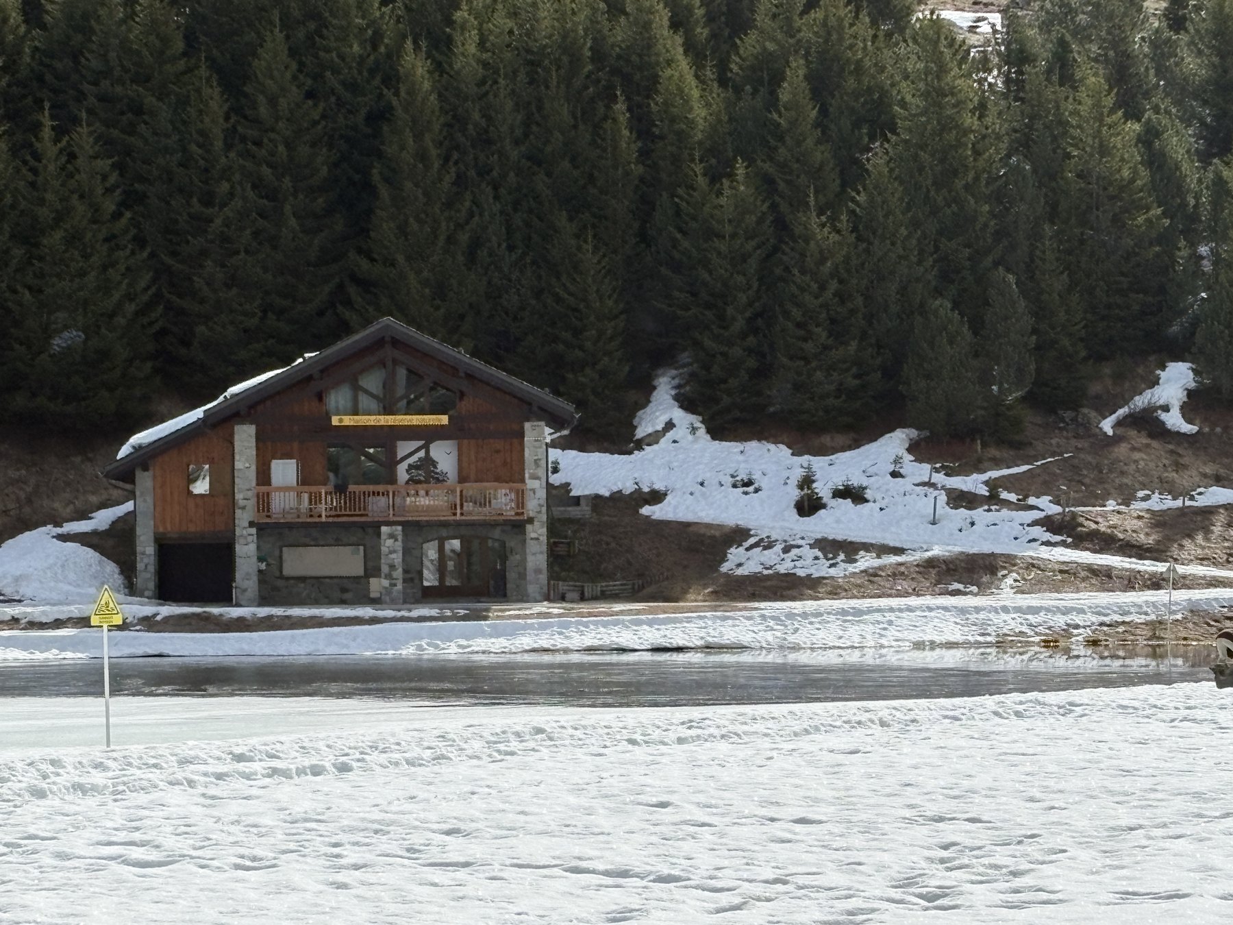 Winters landschap bij Les 3 Vallees