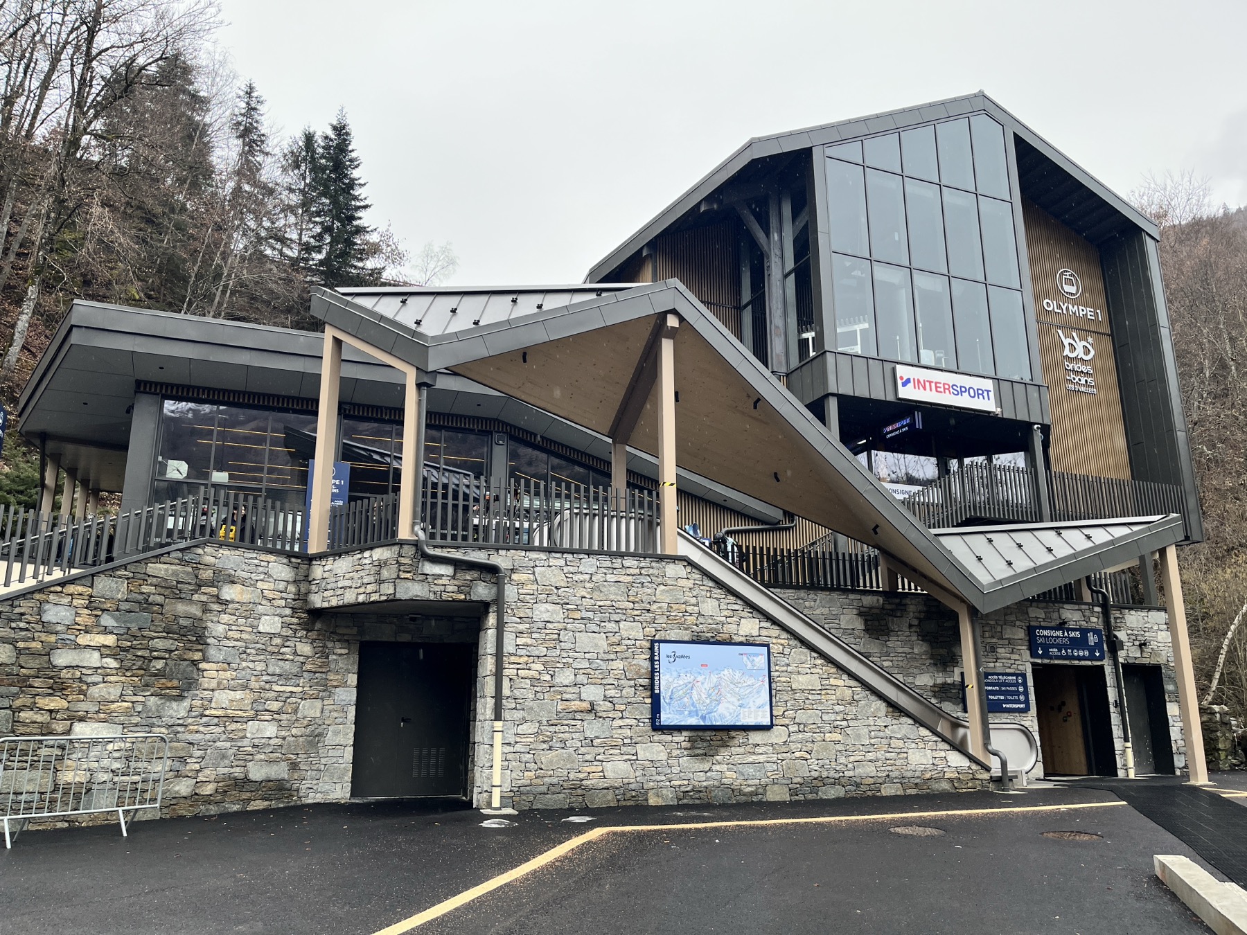 Station van de Olympe-gondel in Brides-les-Bains